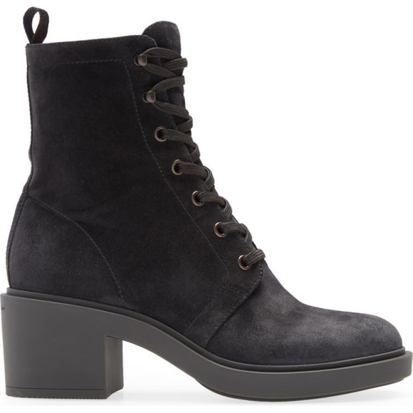 Gianvito Rossi Shoes - Gianvito Rossi Foster Combat Suede Ankle Boots